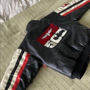 Vintage kids Indianapolis 500 leather jacket